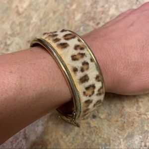 Leopard Print Fur Bracelet Vintage